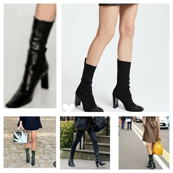 Aldo Shoes - Awesome retro square toe calf length boots